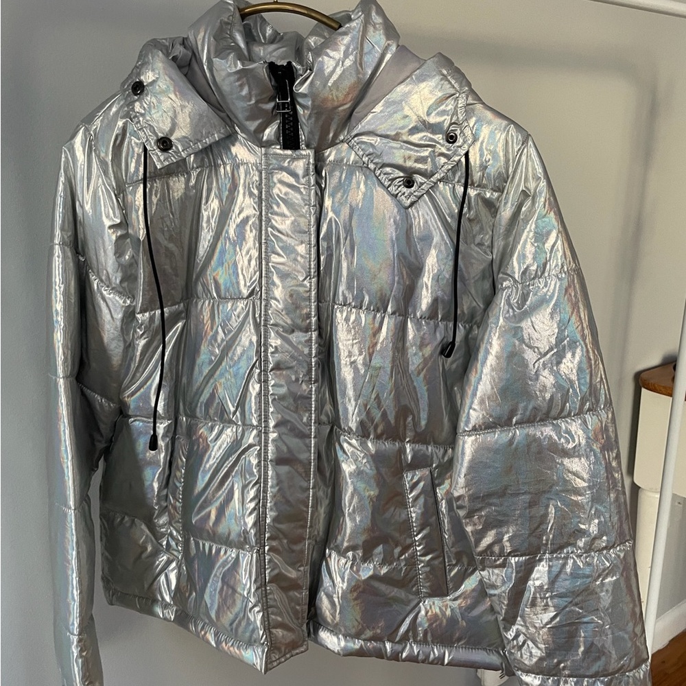 Silver Women's Puffer Jacket